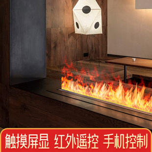 ▧ 3D Atomized Fireplace European Style Decoration Embedded Digital Fireplace Flame Net Red Tv Cabinet Plus