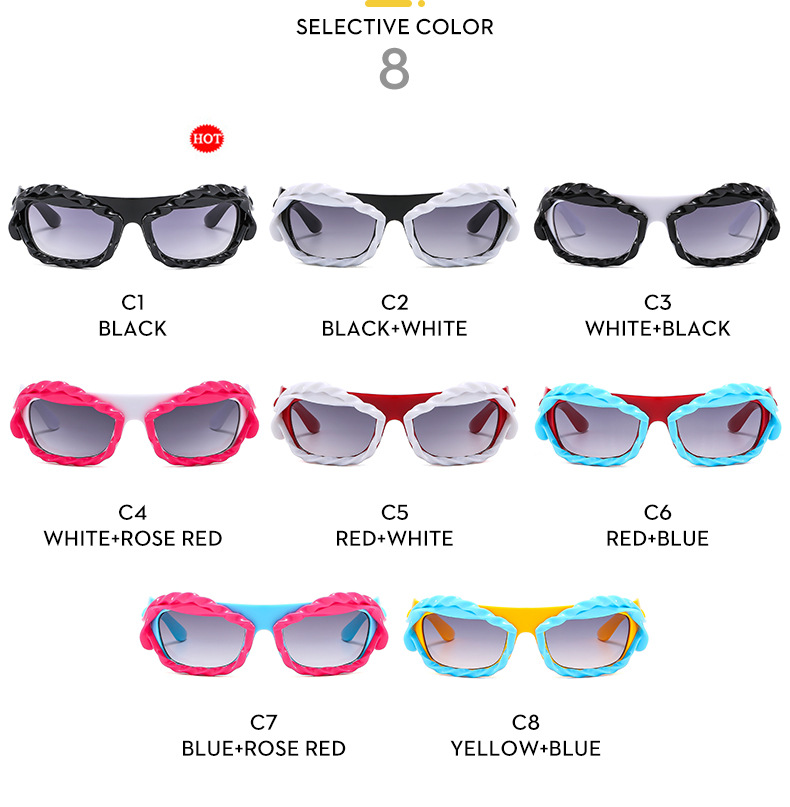 Y2K personality irregular shaped sunglasses European and American ins trend sunglasses Cyberpunk sunglasses_voghion.com