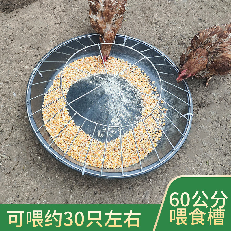 ステンレス鋼の鶏の餌とアヒルの餌、丸い鶏とアヒルの飼育と給餌、新しい給水と肥厚された飼料箱、家畜と家禽|undefined