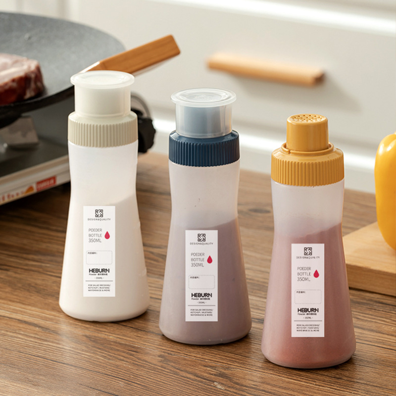 Kitchen household powder bottle barbecue must-have artifact camping moisture-proof and dust-proof seasoning salt pepper powder chili powder bottle