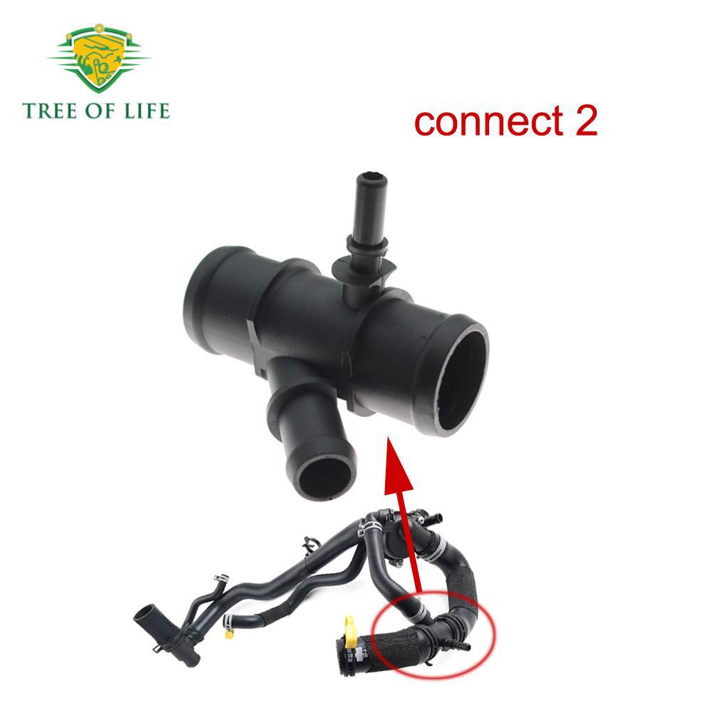 LR025969 Conector de tubería de agua para la carcasa del termostato Land Rover Range Rover Sport
