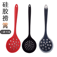 Nylon hardened all-inclusive handle silicone colander non-stick pot colander silicone hot pot soup dregs fishing fence kitchen utensils