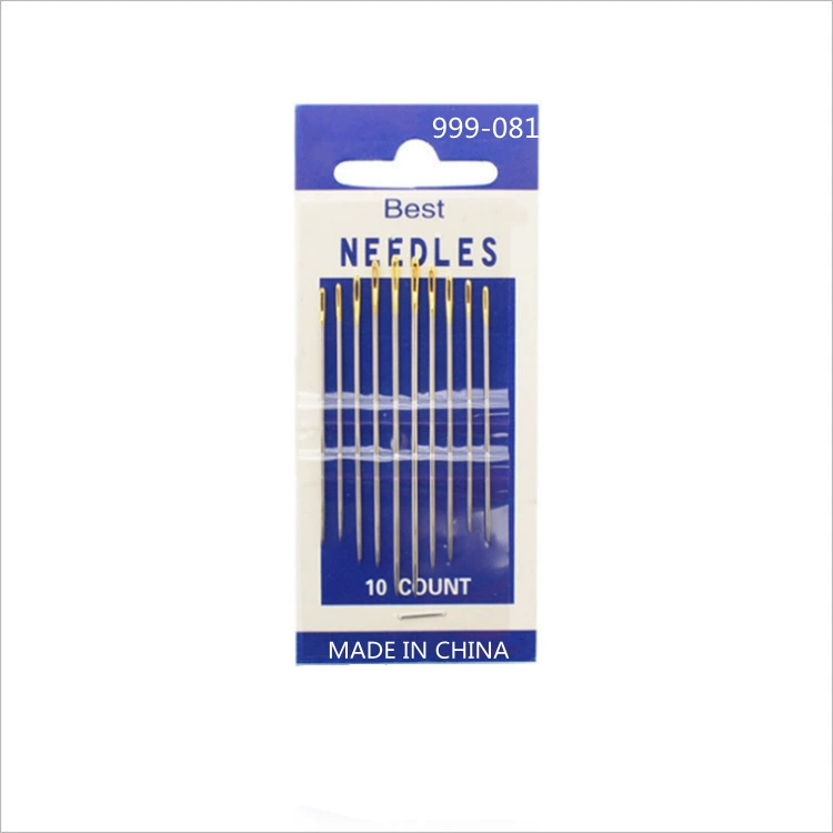 120-081 Двойная Ласточка золотой хвост ручная швейная игла синяя игла карта 999-081 Высококачественная швейная игла с золотым хвостом