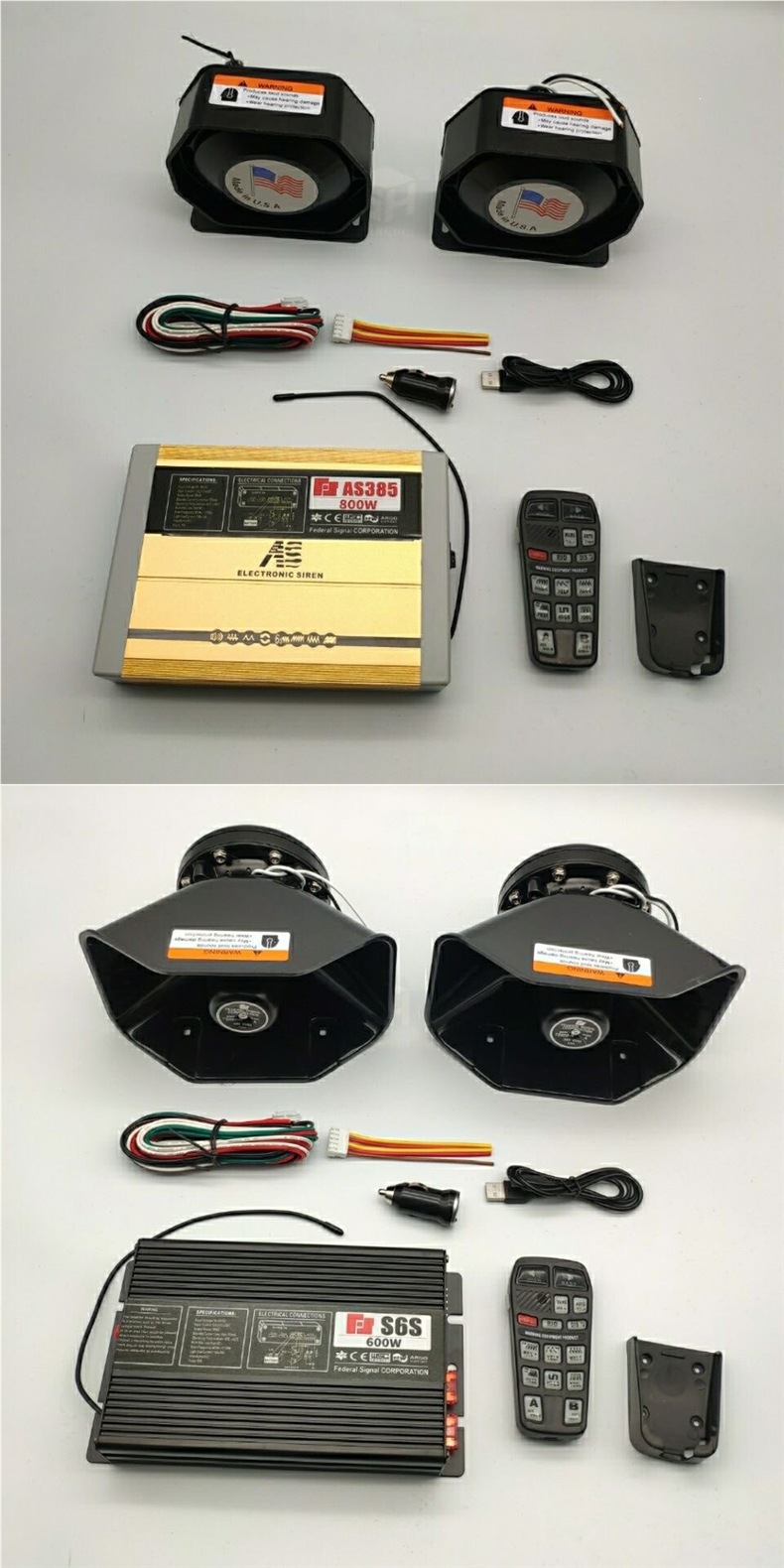 Car Engineering Vehicle Alarm Siren, Vehicle-Mounted Loudspeaker, Whistle Horn, Wireless Multi-Tone Remote Control Loudspeaker, Rescue 12V24V