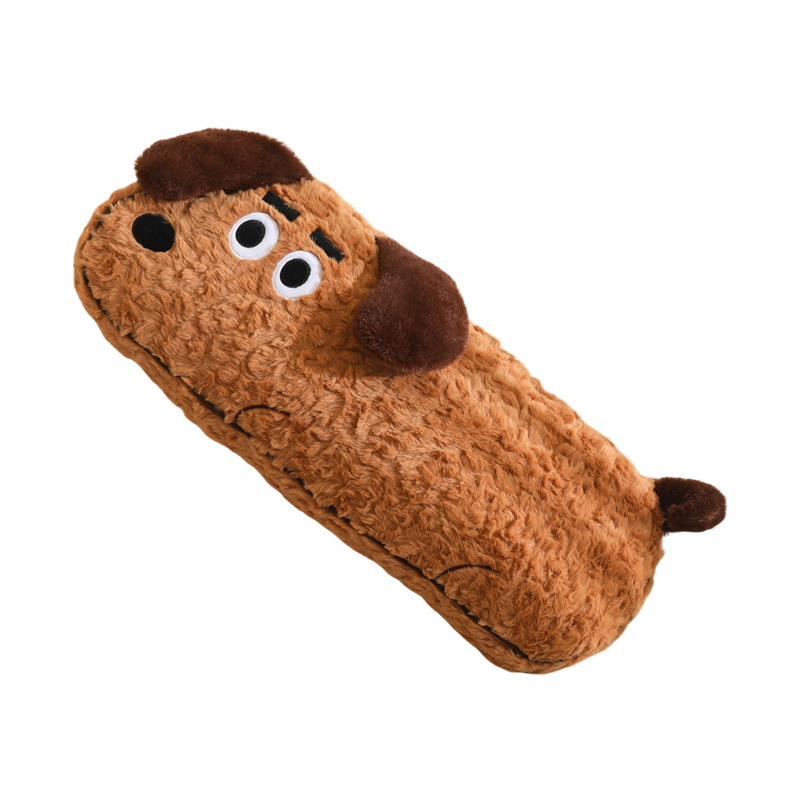 Nórdico inswind cachorro almohada larga niñas dormir piernas de pelusa almohada decoración casera sofá almohada regalo