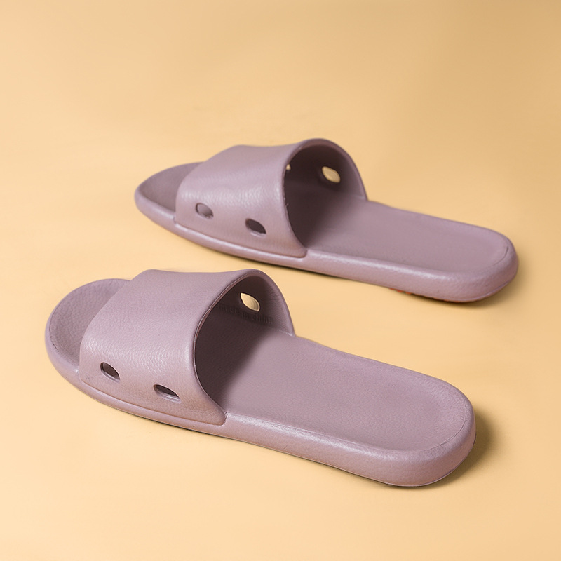 Pisar las pantuflas de mierda mujeres verano interior casa pareja baño plano baño antideslizante sandalias y pantuflas EVA para hombres