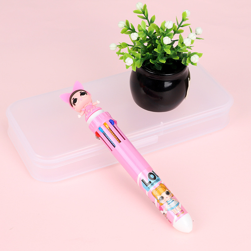 10 color round bead pen-pink beautiful girl (BP-670)