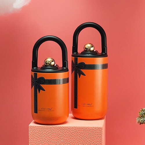 Thermos cup for girls with good looks ins straw 2024 new 304 stainless steel liner small and portable handheld water cup