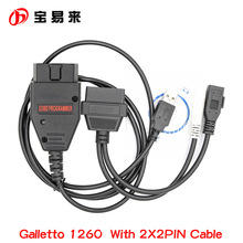 Galletto 1260 FT232RQ with 2*2PIN Cable ECU OBD Flasher EOBD