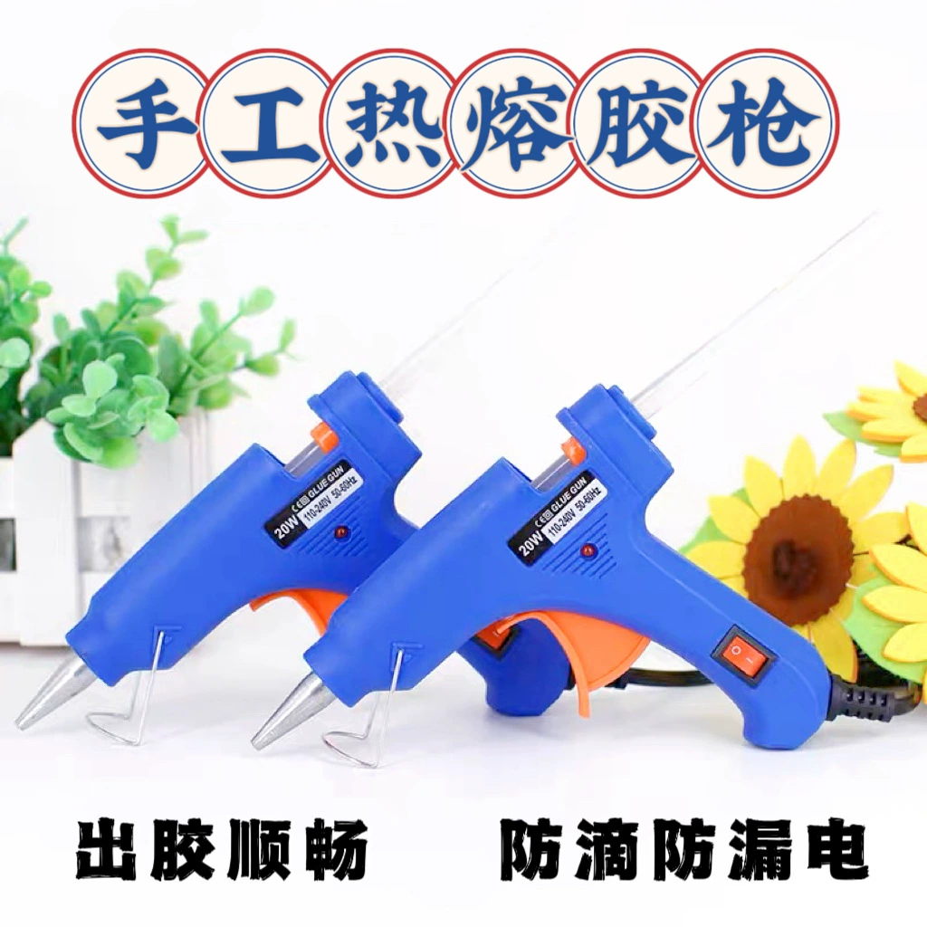 Клеевой пистолет для рукоделия и изготовления украшений, высокомощный, для использования дома, оптом, с клеевыми стержнями