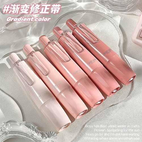 High-value gradient color push-button correction tape, multi-functional creative correction tape, replaceable core, smooth and silent correction tape