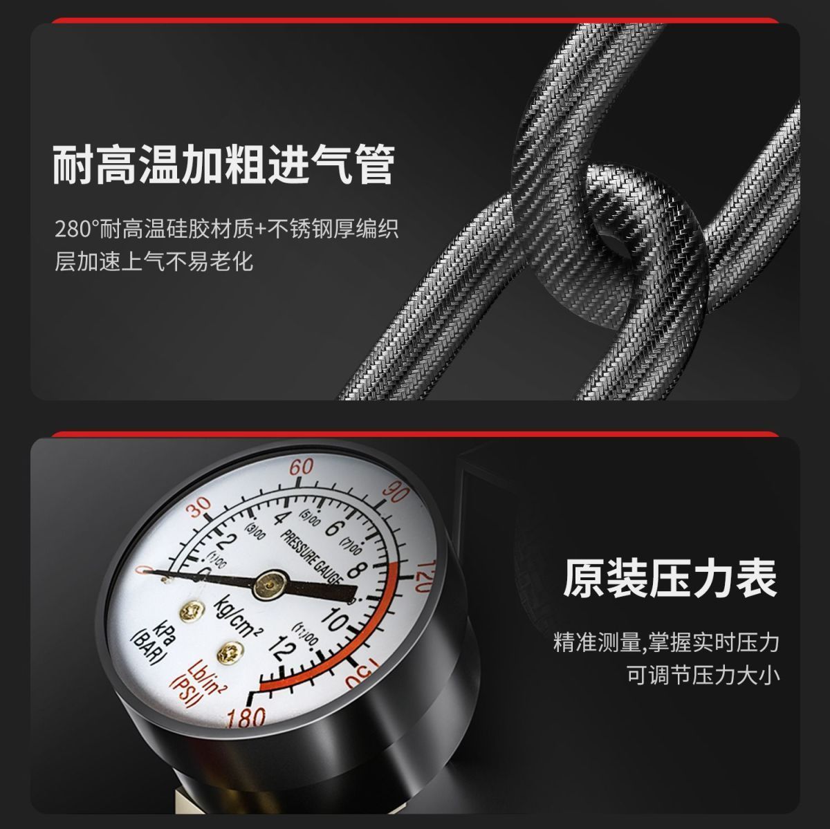 Delixi Real Stone Paint Air Compressor Oil-Free 220V High-Pressure Water-In-Sand Latex Paint Exterior Wall Spraying Air Pump