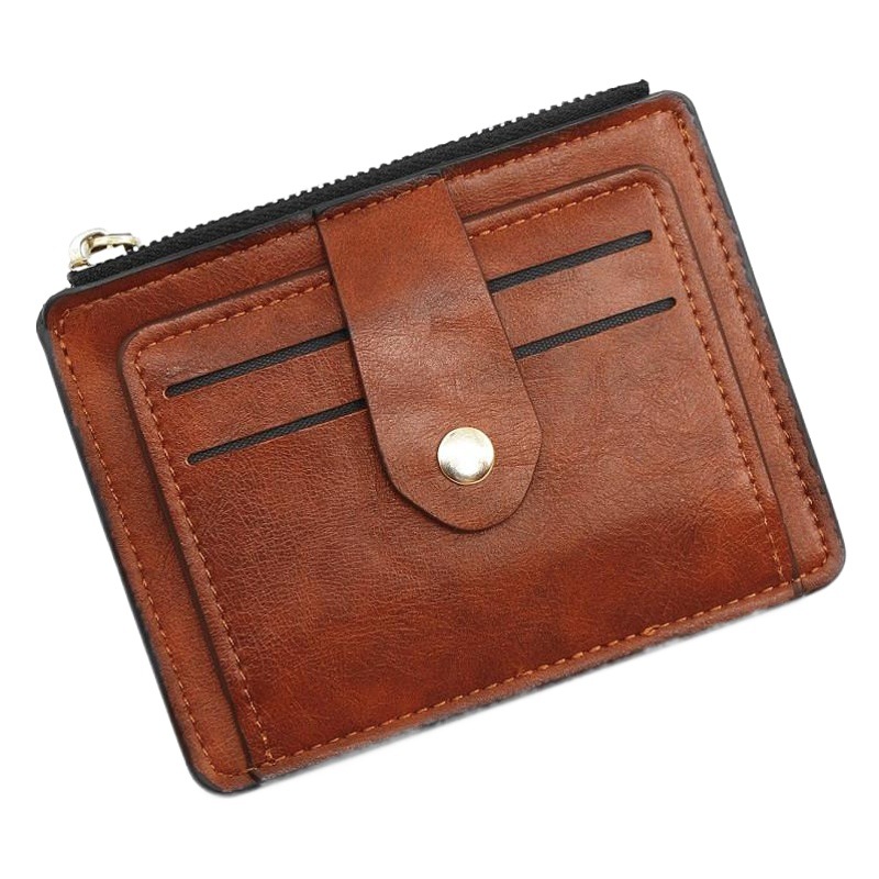 Venta directa de fábrica nuevo estilo coreano multi-color todo-fósforo hebilla oculta monedero ultrafino conveniente casual titular de la tarjeta