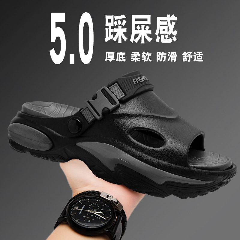 Sandalias ropa de verano para hombres, zapatillas deportivas y de ocio, sandalias de playa de doble uso para conducción al aire libre para hombres