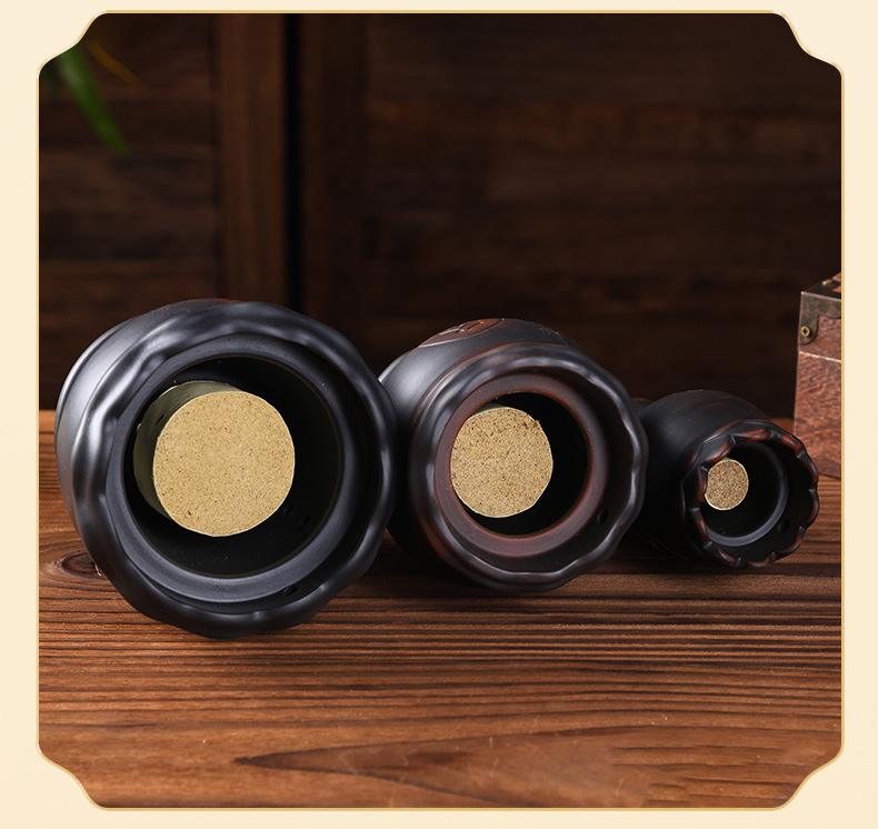 Bian Stone Moxibustion Jar Double Layer Heat Shield Warm Moxa Device for Home and Studio Use with 9 Thick Moxa Sticks details