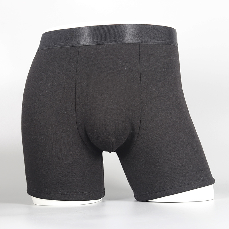 Ropa interior térmica de invierno para hombres engrosada forrada de lana térmica de protección del vientre boxeador pantalones cortos de cintura media-alta pantalones cortos de soporte de cintura cabeza