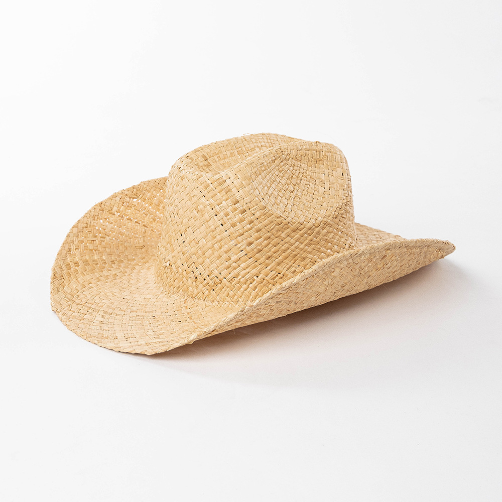 Cowboyhoed van gevlochten raffia stro voor dames en heren_voghion.com