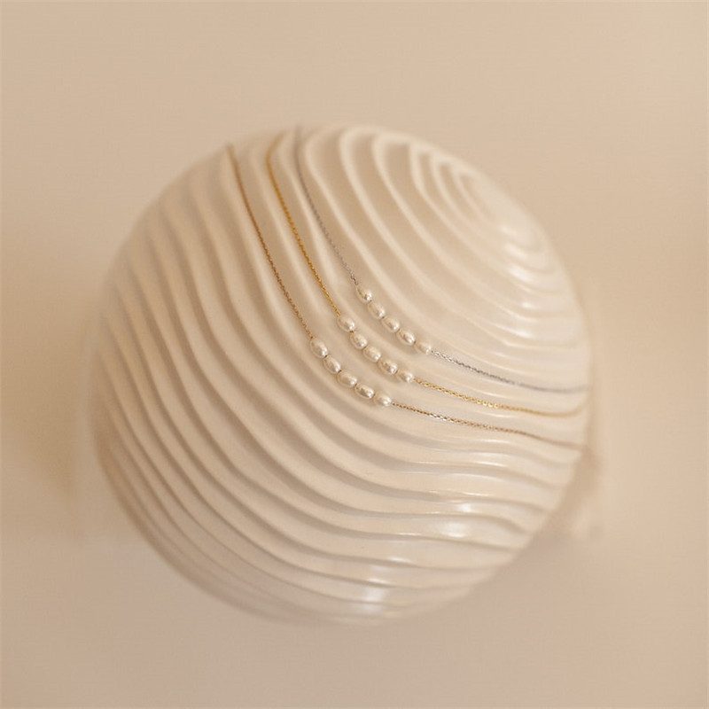 Fashion Geometric Copper Necklace Pearl Copper Necklaces