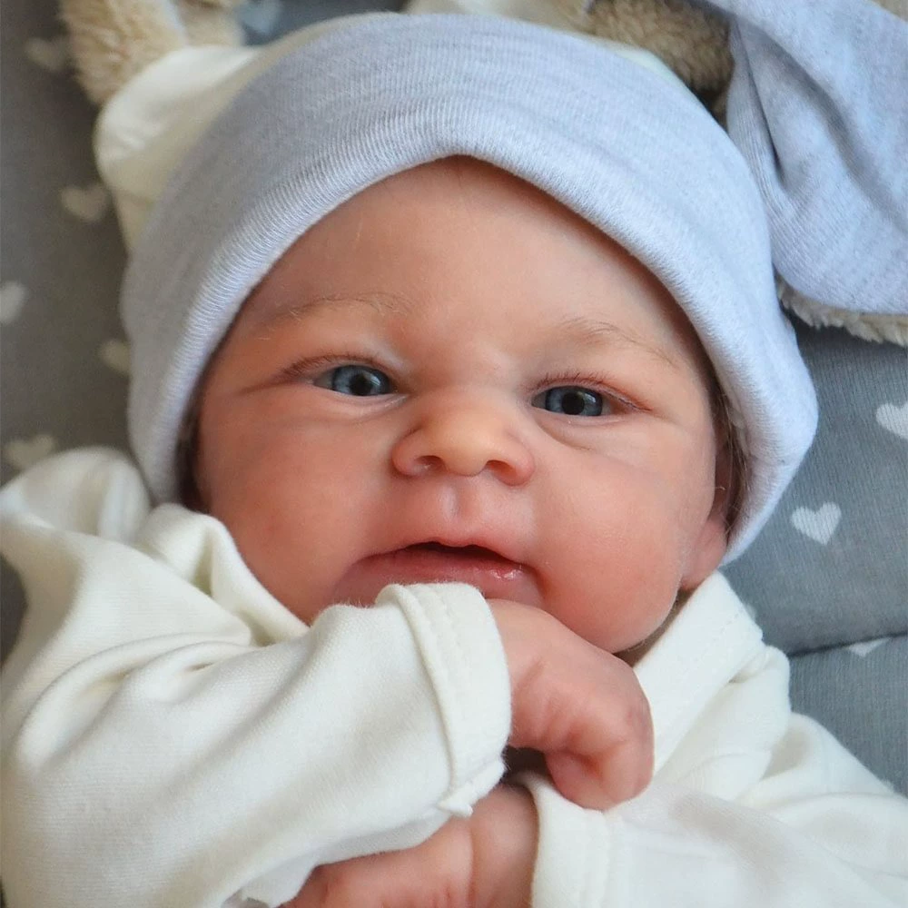 Realistic reborn doll, handmade, 48 cm, 3D, (Cross-border trading)