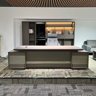 Light Luxury High-End Modern Style Boss Desk Office Furniture President Desk Executive Desk Wholesale
