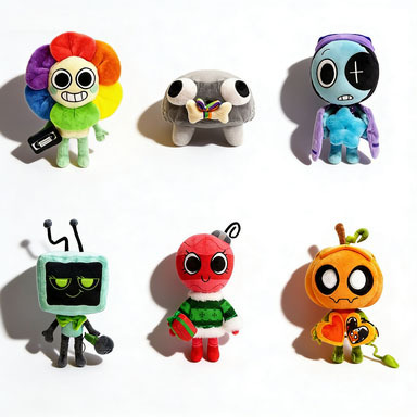 Cross-Border New Product Dandy's World Dandy's World Merchandise Magnetic Series Full Range In-Stock Plush Toys