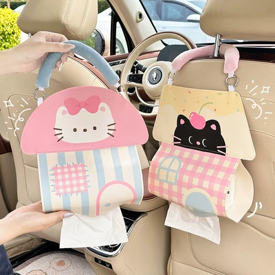 Car tissue box/set: Tissue Hanging Bag for Car