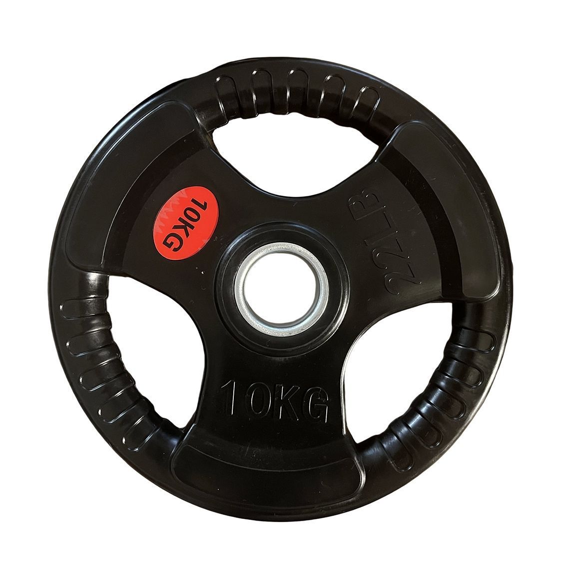 Barbell de tres agujeros barbell de una sola pieza cubierta de goma dormitorio de estudiantes universitarios goma barra de peso hoja fábrica de comercio doméstico