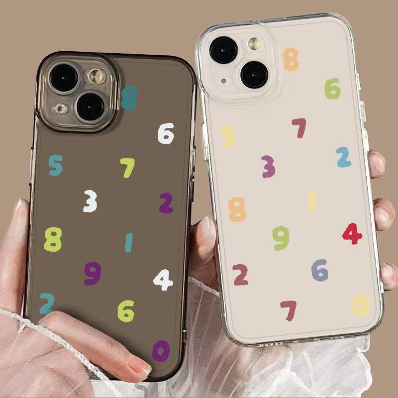 Digital Space Shell Transparent Suitable for Apple 17 Mobile Phone Case Iphone16Promax Simple 13 Anti-Fall 15Pro Full Digital Space Shell Transparent Suitable for Apple 17 Mobile Phone Case Iphone16Promax Simple 13 Anti-Fall 15Pro Full