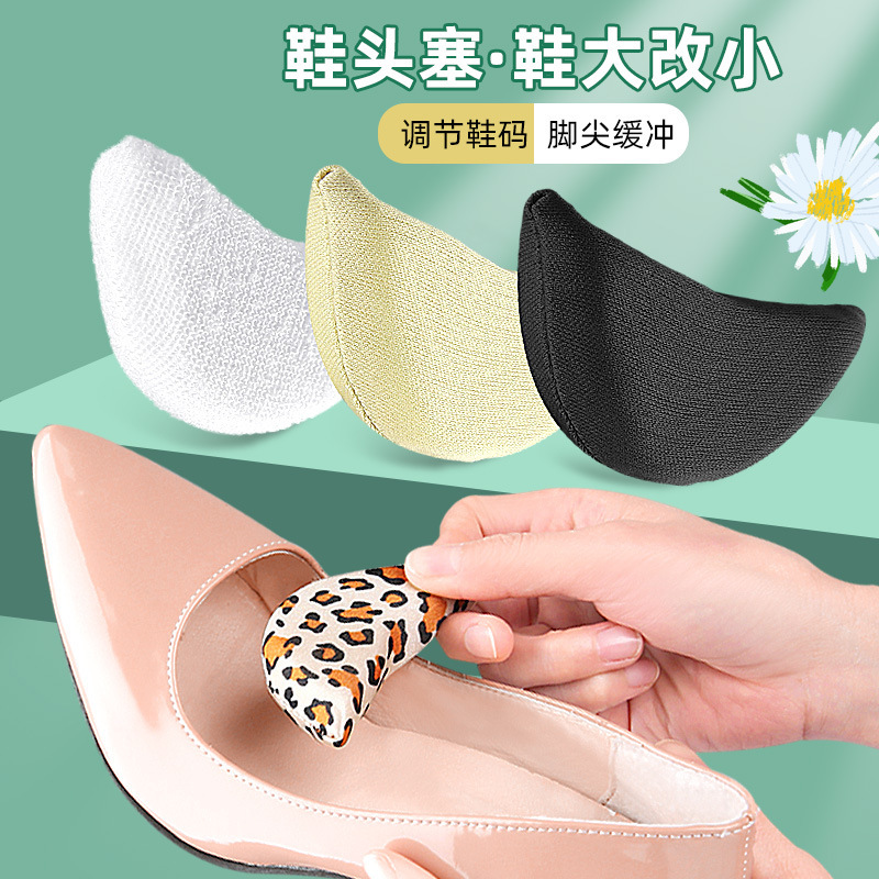 Anti-Wear Half-Size Insoles for High Heels, Adjustable Soft Shoe Toe Pads, Towel Cloth Shoe Inserts