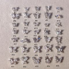 ライト高級爆発ジルコン蝶シリーズネイルアートジュエリーダイヤモンド三次元ミニ蝶手作りウェアラブルネイルアクセサリーダイヤモンド