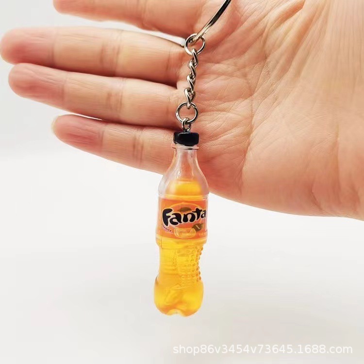 かわいいミニコーラフェンダー飲料瓶缶キーホルダーカップルバッグ自動車ストラップ小プレゼント|undefined