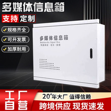 多媒体信息箱加厚冷轧钢弱电箱家用光纤入户集线箱明装暗装布线
