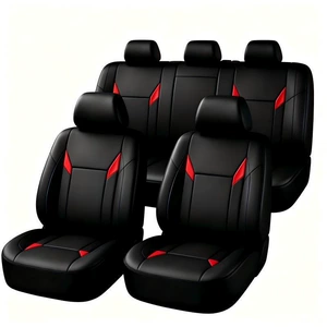Cross-border Russian and Mexican Ebay and Amazon bestseller: PU four-hole leather universal car seat cover for five-seater vehicles