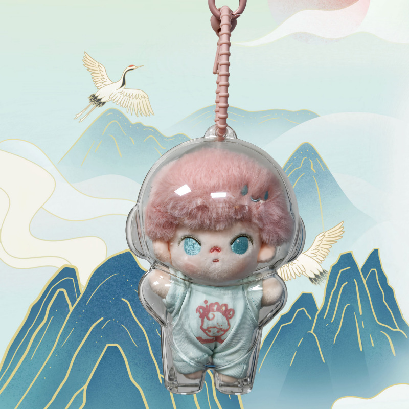 POPMART泡泡玛特DIMOO心动特调系列软脸毛绒钥匙扣盲盒潮流保护壳|undefined