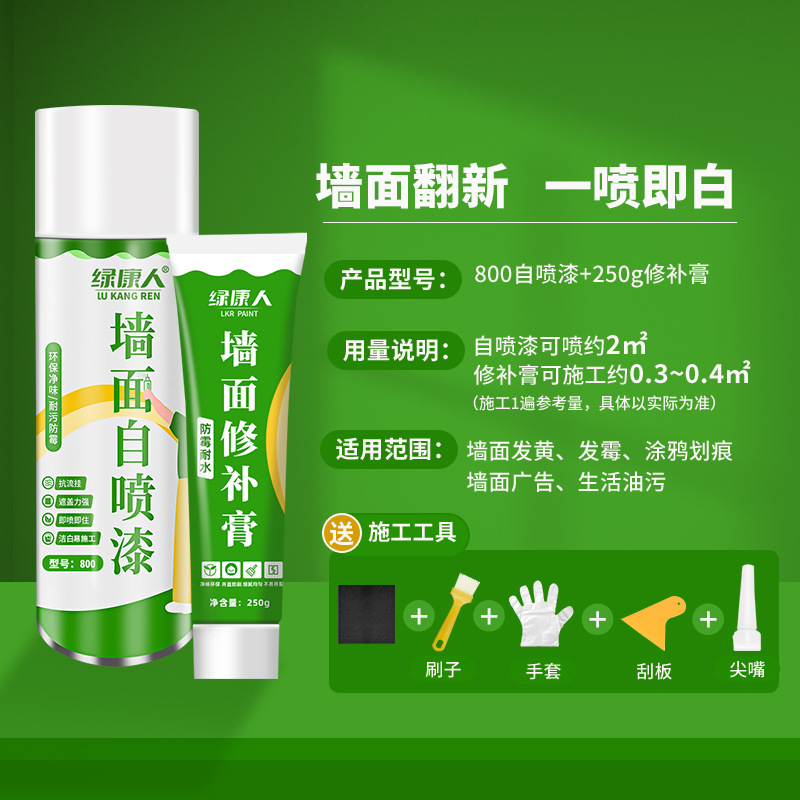 Paint Interior Wall | Shiyong Sheet Metal Spray Repair - self-spray-paint-800-repair-paste-250g-wall-repair-set