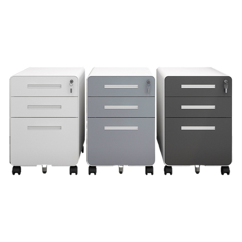 Tres flechas de escritorio completo gabinete inferior gabinete de archivo móvil gabinete bajo armario del cajón Gabinete Móvil con almacenamiento de bloqueo pequeño gabinete