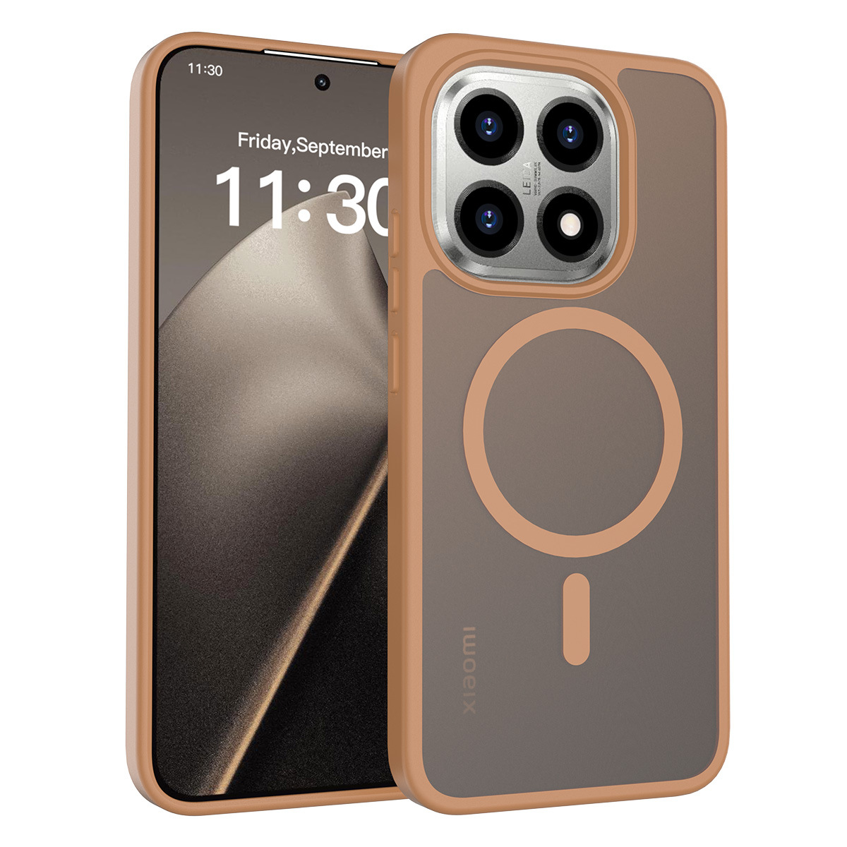 Aplicable en el extranjero Xiaomi 15T succión magnética caso de teléfono celular sensación de piel semipermeable anti-caída 17Pro caso de protección al por mayor