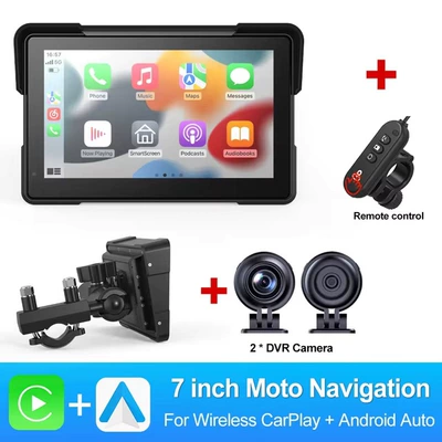 Naviqasiyalı ağıllı güzgülər Wireless CarPlay Android Connectivity - 7inch-dual-cameras-no-tire-pressure