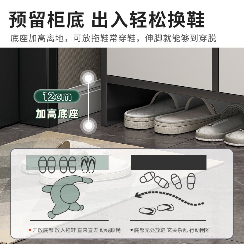 入户门鞋柜室外过道电梯口楼道外鞋架家用门口小户型有门玄关柜|undefined