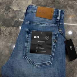 欧货BO家高品质水洗重工牛仔裤 男士夏季潮流百搭休闲牛仔裤BS061