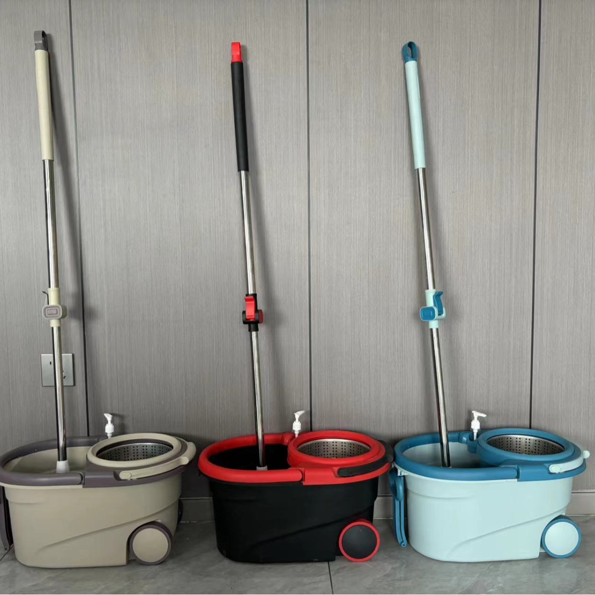 Mopo para el hogar buen trapeador plano giratorio conjunto de trapeador barril de trapeador perezoso tela montículo tela barril de trapeador al por mayor