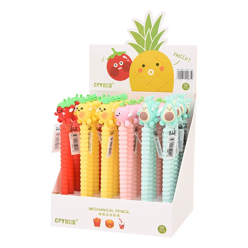 Ofeiya 9985 корейский креативный фруктовый автоматический карандаш Модный мягкий резиновый карандаш для деятельности с головкой