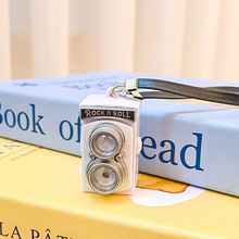 新款复古LOMO相机挂件发光发声钥匙扣活动礼品小礼物汽车玩偶挂件