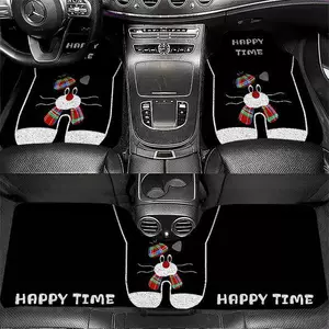 Cartoon-style silk loop car floor mats, universal non-slip and wear-resistant interior decorative mats, can be cut to size, foot mats, Amazon