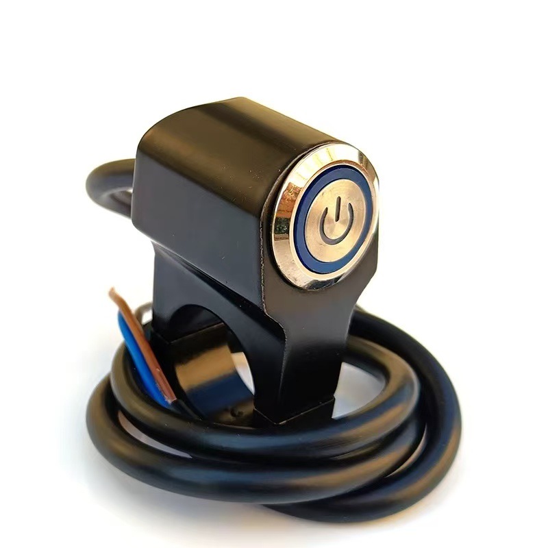 Hot Selling Motorcycle Spotlight Switch Aluminum Alloy Switch Electric Scooter Rearview Mirror Handle Modified Headlight Switch