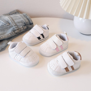 Spring and Autumn Baby Shoes Toddler's Toddler Shoes Non-slip Soft Sole 0-1 Years Old Breathable Shoes Small White Shoes