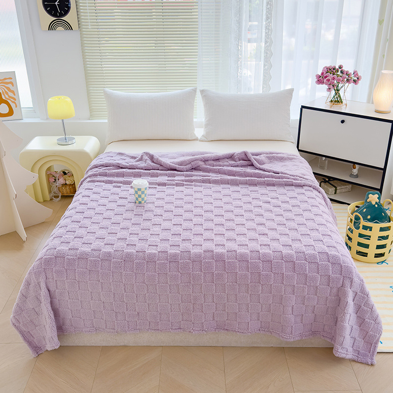 바둑판 담요 - 타로 퍼플