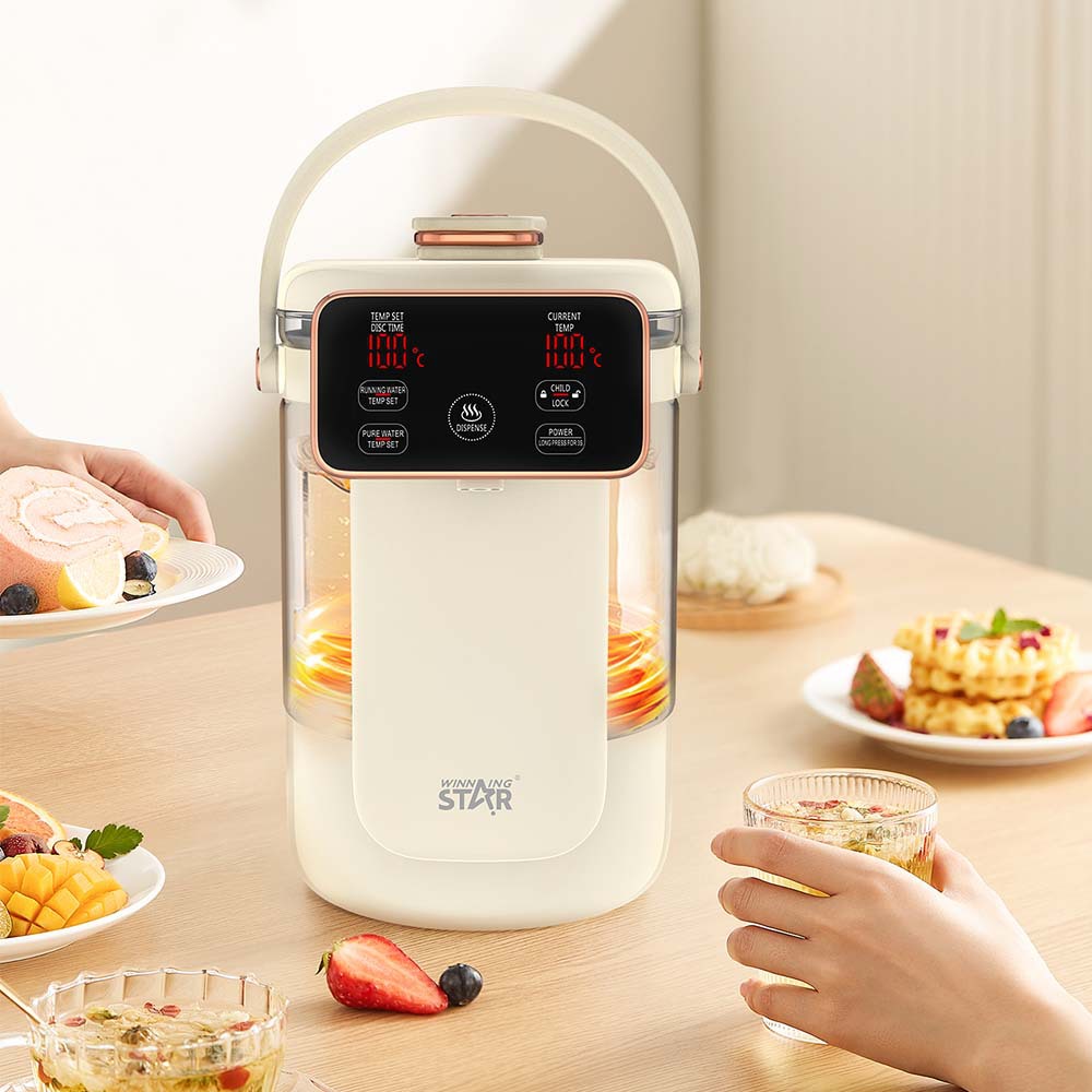 Botella de temperatura constante de agua hervida doméstica transfronteriza Winning Star con cerradura para niños, protección contra quemaduras en seco, botella de agua hervida eléctrica