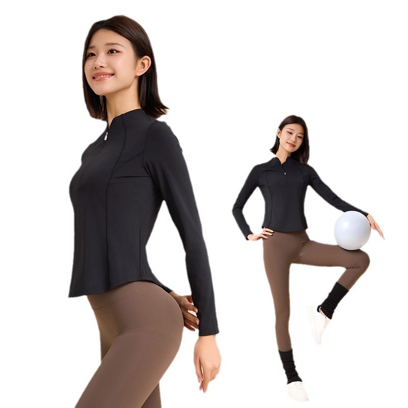 여성용 361 피트니스 슈트 2024년 신상품 가을 겨울 고급 스포츠 모닝 러닝 슈트 요가 슈트 여성용 상의