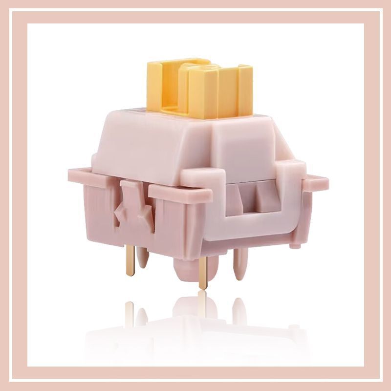 Gaote Customized Mechanical Keyboard Shaft Cream Yellow Pro Peach Hot-Swappable Key Switch Linear Mute Gaote Customized Mechanical Keyboard Shaft Cream Yellow Pro Peach Hot-Swappable Key Switch Linear Mute